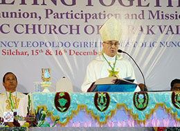 APOSTOLIC NUNCIO VISITS BARAK VALLEY CATHOLIC CHURCH 