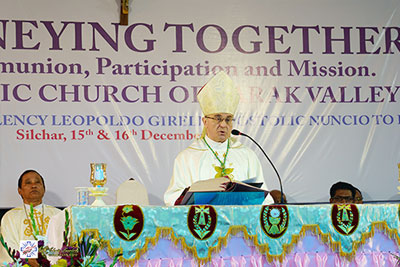 APOSTOLIC NUNCIO VISITS BARAK VALLEY CATHOLIC CHURCH